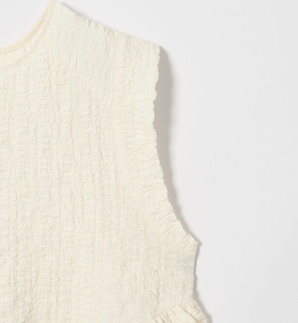 EMMEL REFINES「＜EMMEL REFINES＞EM スソフリル2WAY ノースリーブ ブラウス」|シャツ・ブラウス|