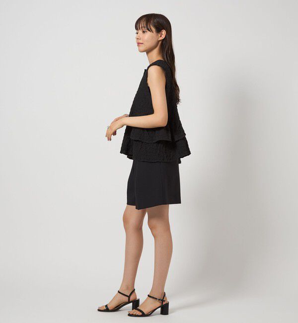 EMMEL REFINES「＜EMMEL REFINES＞EM スソフリル2WAY ノースリーブ ブラウス」|シャツ・ブラウス|