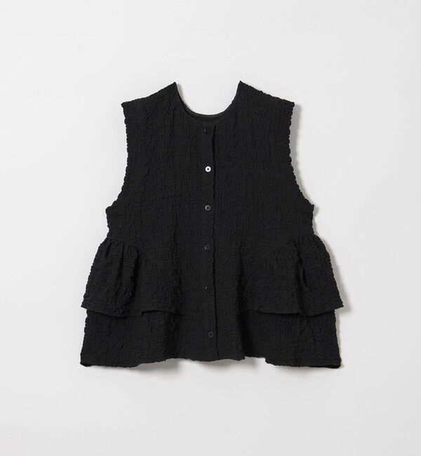 EMMEL REFINES「＜EMMEL REFINES＞EM スソフリル2WAY ノースリーブ ブラウス」|シャツ・ブラウス|