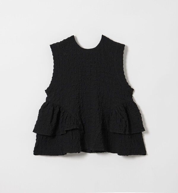 EMMEL REFINES「＜EMMEL REFINES＞EM スソフリル2WAY ノースリーブ ブラウス」|シャツ・ブラウス|