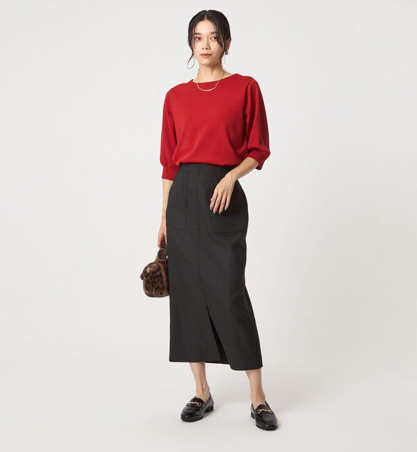 UNITED ARROWS green label relaxing「フォルムスリーブ ニット プルオーバー -ウォッシャブル-」|ニット・セーター|