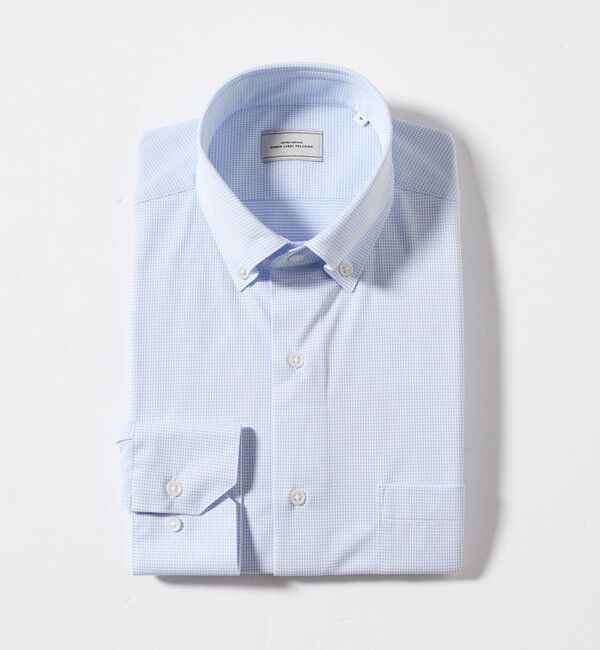 UNITED ARROWS green label relaxing「ドット ジャージー ボタンダウン ドレスシャツ -ストレッチ・イージーアイロン・吸水速乾・抗菌-」|シャツ・ブラウス|