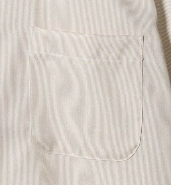 UNITED ARROWS green label relaxing「コットン ナローストライプ ワイドカラー ドレスシャツ -イージーアイロン-」|シャツ・ブラウス|