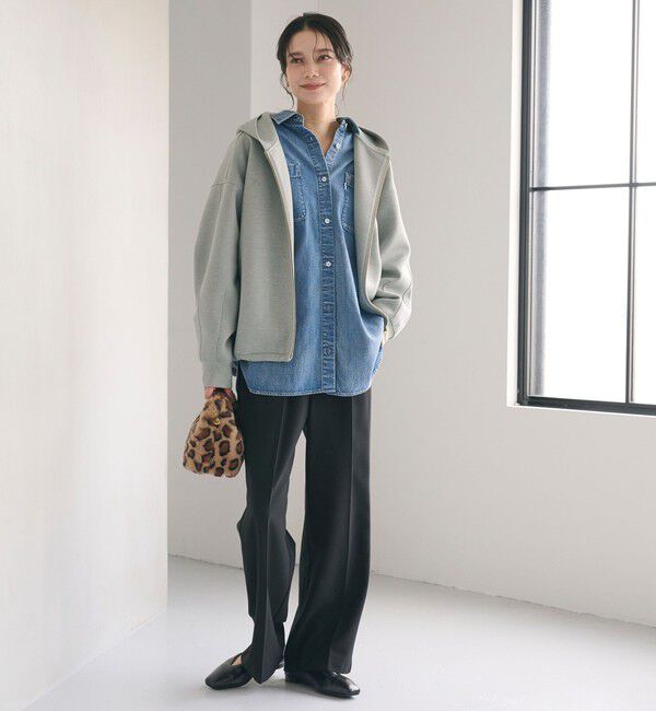 UNITED ARROWS green label relaxing「ダンボール ジップ フーディ」|パーカー|