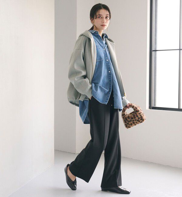 UNITED ARROWS green label relaxing「ダンボール ジップ フーディ」|パーカー|