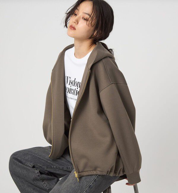 UNITED ARROWS green label relaxing「ダンボール ジップ フーディ」|パーカー|