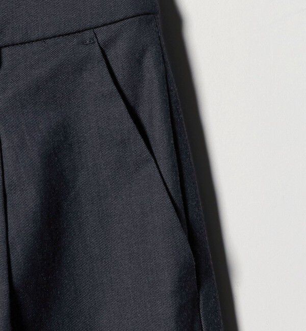 UNITED ARROWS green label relaxing「［size SHORT/TALLあり］キチントボトムス カバー ワイド パンツ シャンブレー」|スラックス|