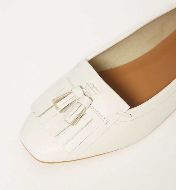 UNITED ARROWS green label relaxing「【WEB限定】キルトタッセル フラットシューズ 撥水」|ローファー|