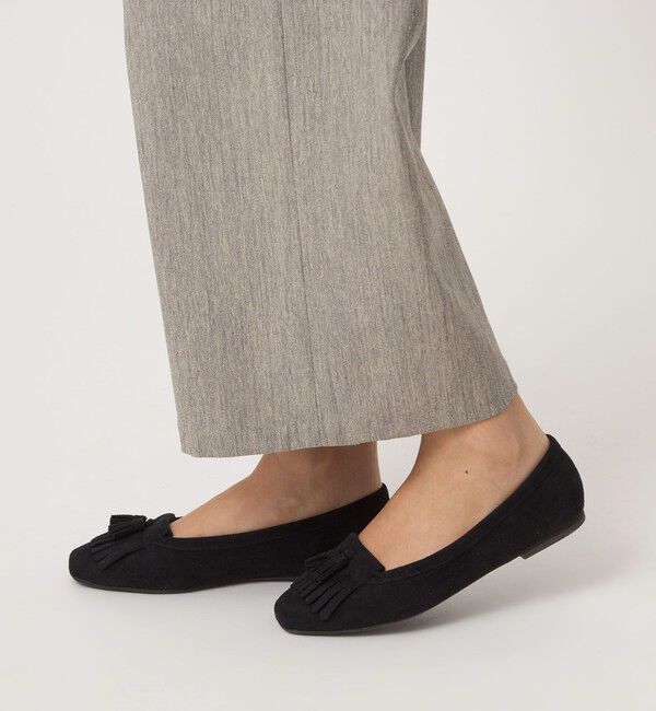 UNITED ARROWS green label relaxing「【WEB限定】キルトタッセル フラットシューズ 撥水」|ローファー|