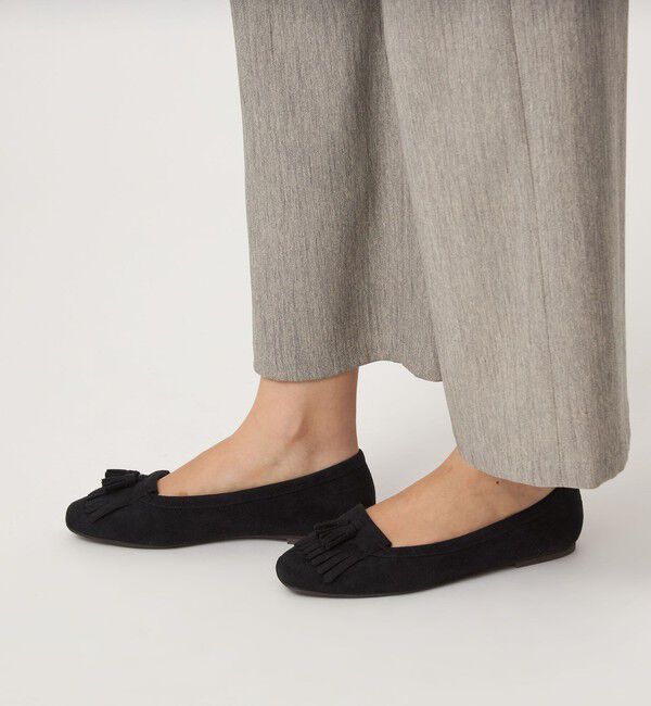 UNITED ARROWS green label relaxing「【WEB限定】キルトタッセル フラットシューズ 撥水」|ローファー|