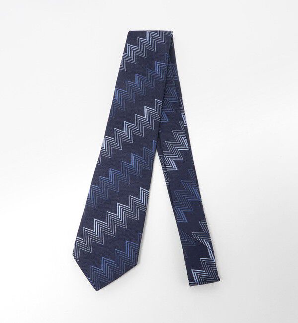 UNITED ARROWS green label relaxing「＜Seaward & Stearn＞8.0cm ジオメトリック ネクタイ」|ネクタイ・蝶ネクタイ|NAVY