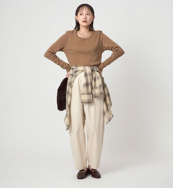 UNITED ARROWS green label relaxing「フライス Uネック Tシャツ」|Tシャツ・カットソー|