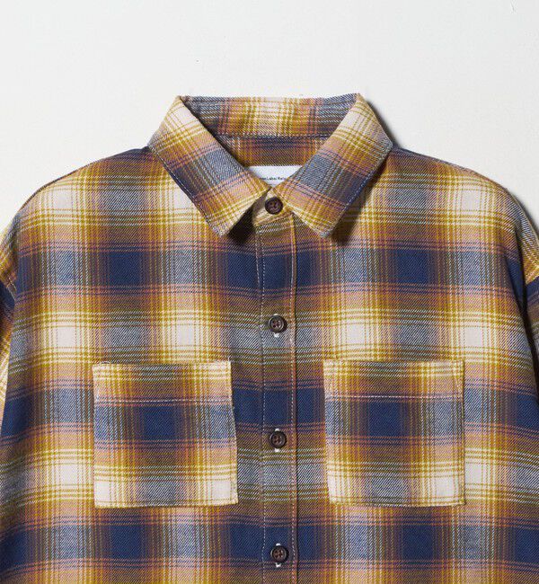 UNITED ARROWS green label relaxing「オンブレチェック シャツ / キッズ  100cm-160cm」|シャツ・ブラウス|