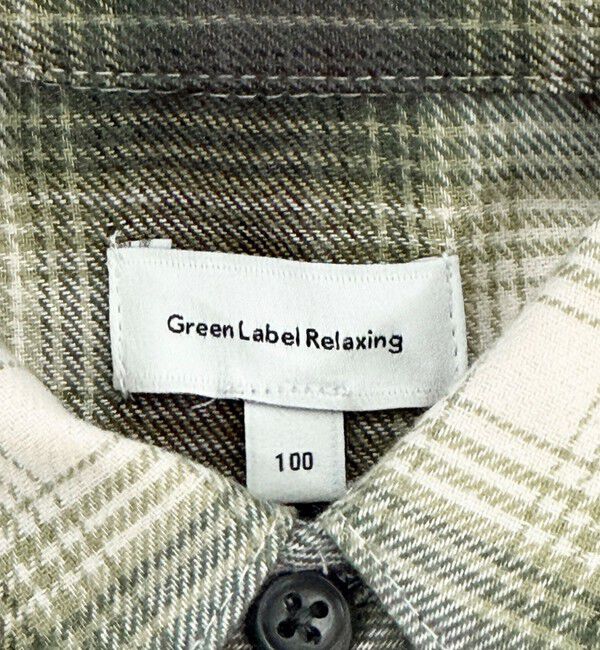UNITED ARROWS green label relaxing「オンブレチェック シャツ / キッズ  100cm-160cm」|シャツ・ブラウス|
