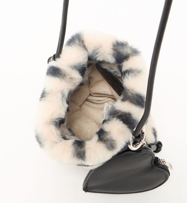 UNITED ARROWS green label relaxing「ファーショルダーバッグ ハートチャーム付き」|ショルダー・メッセンジャー|