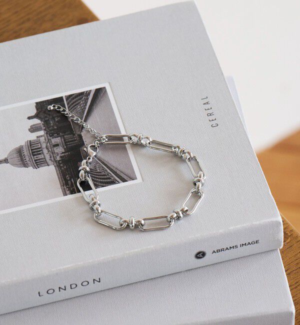 UNITED ARROWS green label relaxing「【WEB限定】デザインチェーン ブレスレット」|ブレスレット・バングル|SILVER