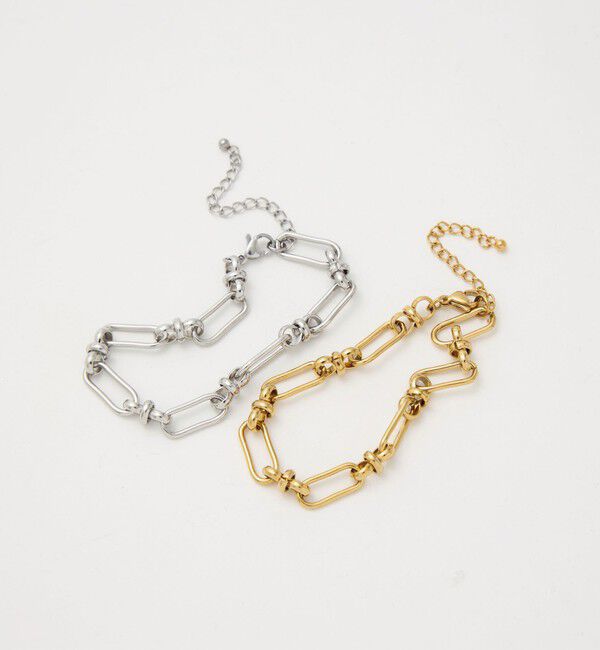 UNITED ARROWS green label relaxing「【WEB限定】デザインチェーン ブレスレット」|ブレスレット・バングル|