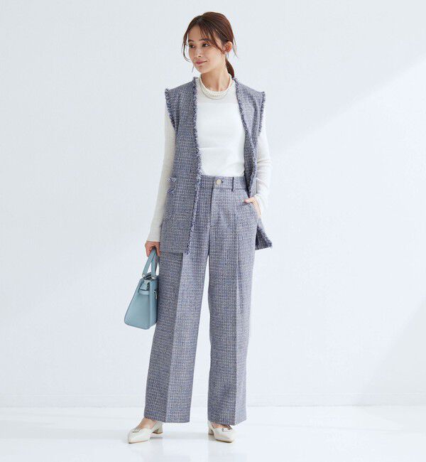 UNITED ARROWS green label relaxing「ライト ツイードライク パンツ」|その他|