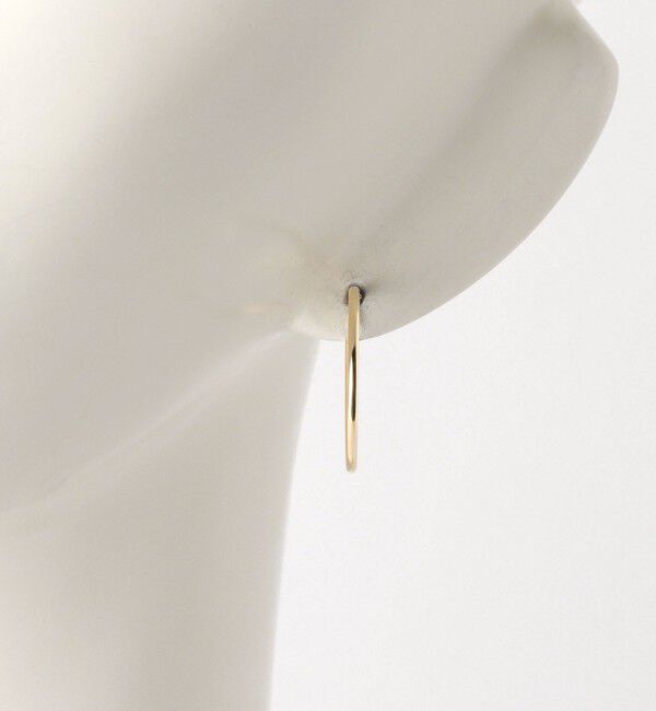 BEAUTY&YOUTH UNITED ARROWS「K10イエローゴールド パイプピアス」|ピアス|