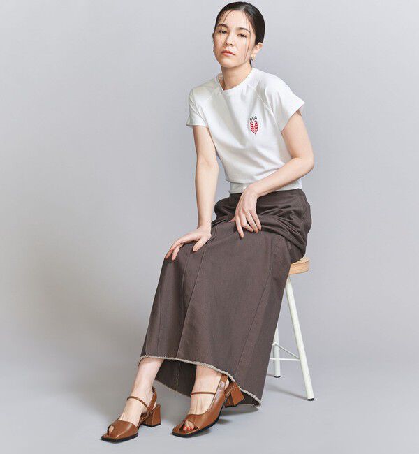 BEAUTY&YOUTH UNITED ARROWS「レザーライク オープントゥ バックストラップミュール」|サンダル|