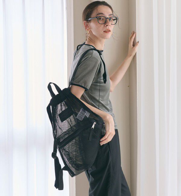 BEAUTY&YOUTH UNITED ARROWS「【別注】＜JANSPORT＞メッシュ ドロスト リュック -2WAY-」|リュック|BLACK