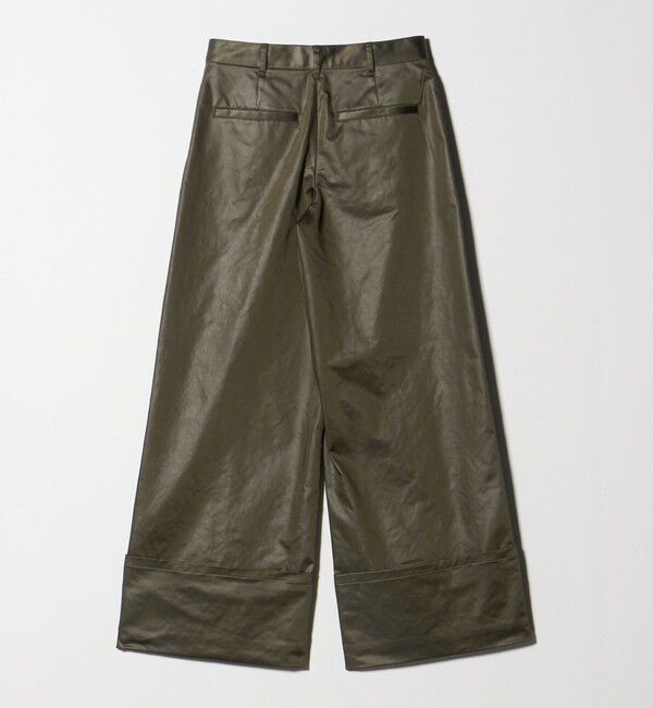 ATTISESSION「＜ATTISESSION＞レザーライク ベルト ワイドパンツ」|その他|