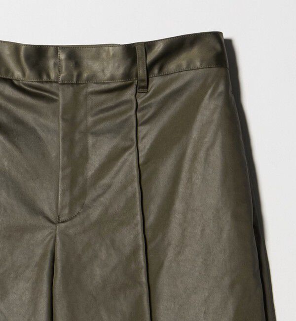 ATTISESSION「＜ATTISESSION＞レザーライク ベルト ワイドパンツ」|その他|