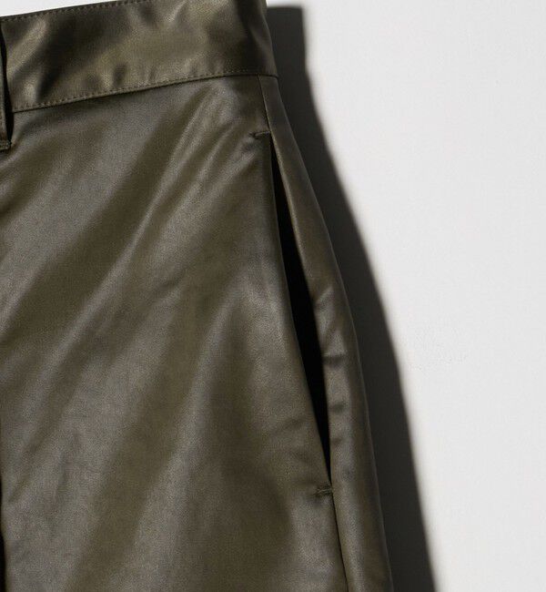 ATTISESSION「＜ATTISESSION＞レザーライク ベルト ワイドパンツ」|その他|