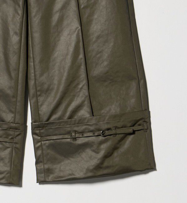 ATTISESSION「＜ATTISESSION＞レザーライク ベルト ワイドパンツ」|その他|