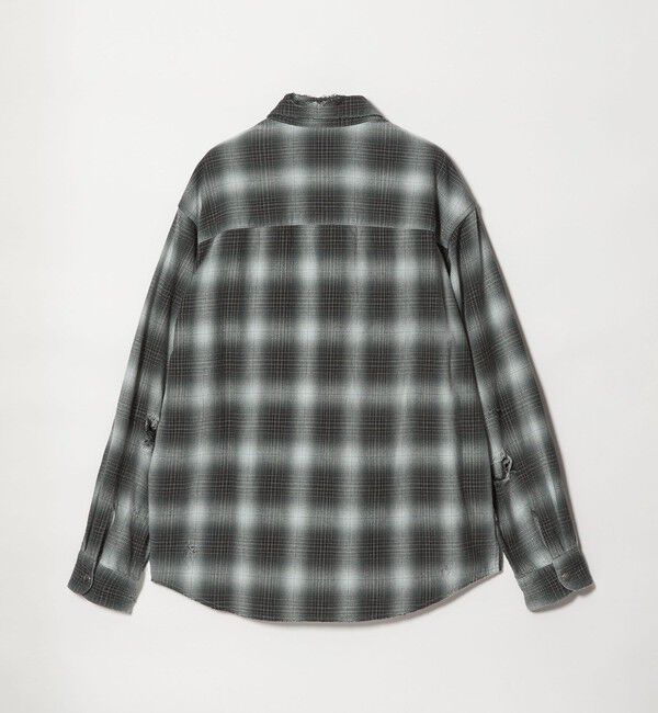 MONKEY TIME「ディストレスト ネル チェック シャツ」|シャツ・ブラウス|