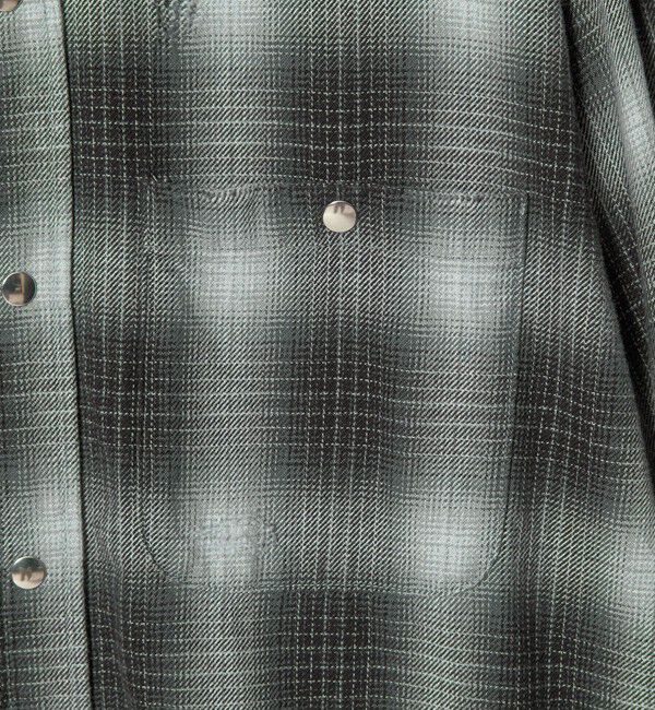 MONKEY TIME「ディストレスト ネル チェック シャツ」|シャツ・ブラウス|