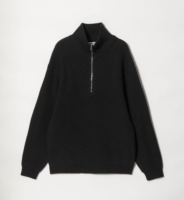 MONKEY TIME「バルキー アゼ ハーフジップ ニット」|ニット・セーター|