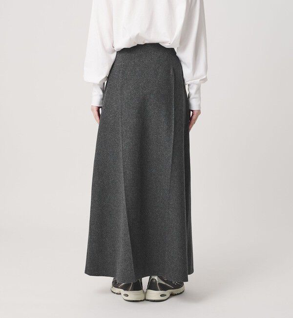 BEAUTY&YOUTH UNITED ARROWS「毛ポリエステル フランネル プレスフレアスカート」|フレア|