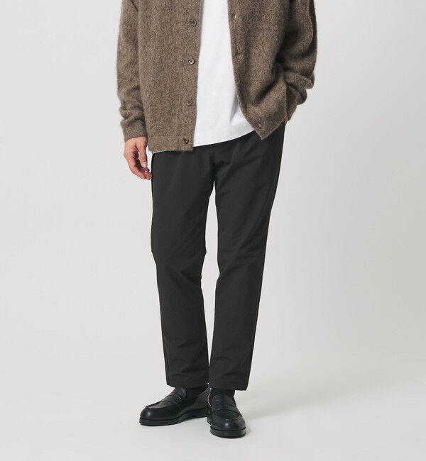 BEAUTY&YOUTH UNITED ARROWS「ダブルクロス 4WAY ナイロン 1プリーツ イージーパンツ NO.5」|チノ|BLACK