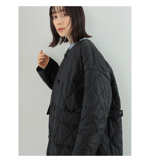 Ray BEAMS 「キルティング ノーカラー ブルゾン」|ブルゾン・スタジャン|