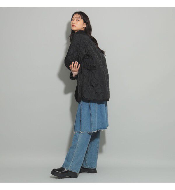 Ray BEAMS 「キルティング ノーカラー ブルゾン」|ブルゾン・スタジャン|