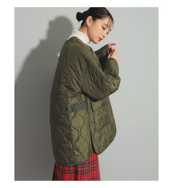 Ray BEAMS 「キルティング ノーカラー ブルゾン」|ブルゾン・スタジャン|