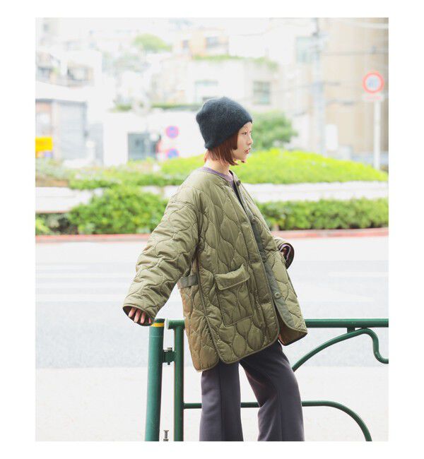 Ray BEAMS 「キルティング ノーカラー ブルゾン」|ブルゾン・スタジャン|