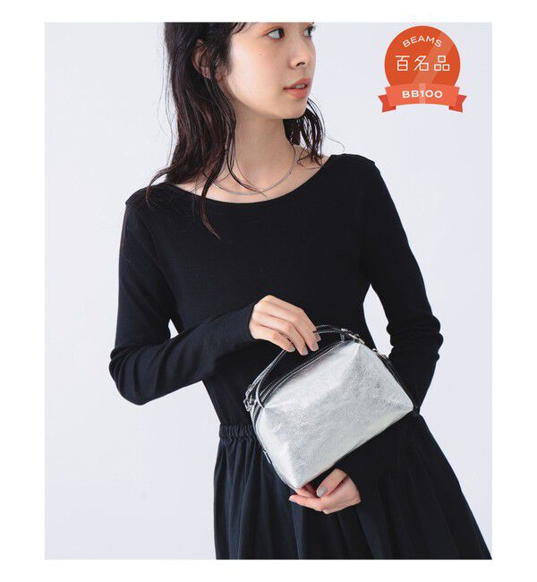 Demi-Luxe BEAMS 「GIANNI CHIARINI / メタリック ALIFA レザーショルダーバッグ S」|ショルダー・メッセンジャー|ARGENT
