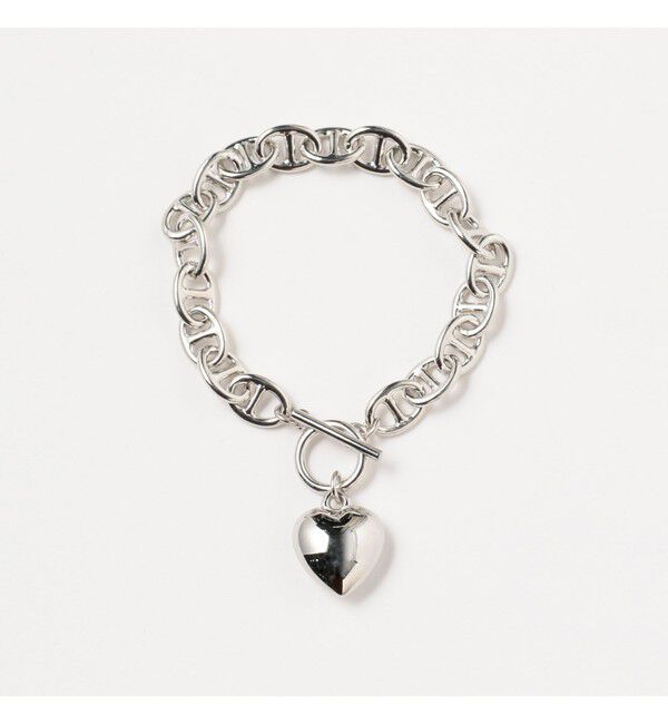 Ray BEAMS 「マリンチェーン マンテル ハート ブレスレット」|ブレスレット・バングル|