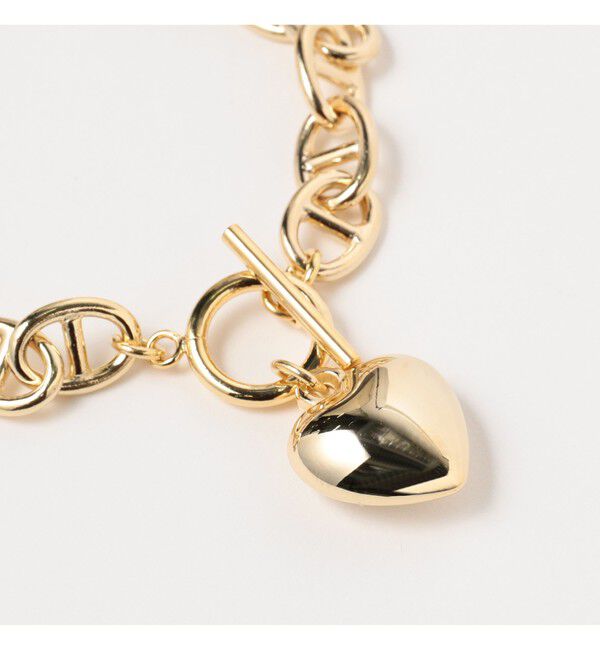 Ray BEAMS 「マリンチェーン マンテル ハート ブレスレット」|ブレスレット・バングル|