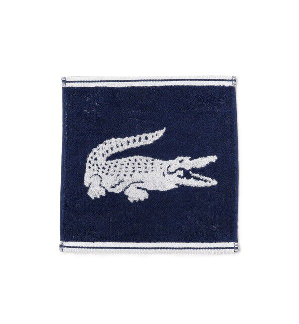 BEAMSBOY「LACOSTE / クロック タオルチーフ」|ハンカチ|NAVY