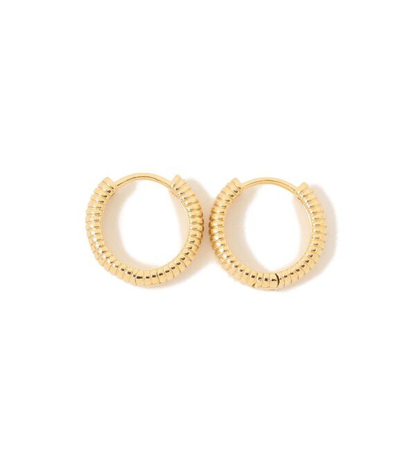 Ray BEAMS 「Ray BEAMS / ナカオレ スジ フープ ピアス」|ピアス|GOLD