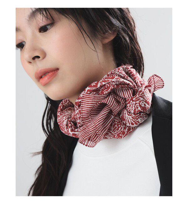 Demi-Luxe BEAMS 「AK+1 / コットンシルク スカーフ」|ストール|