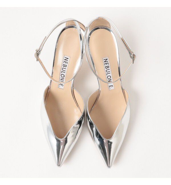 Demi-Luxe BEAMS 「NEBULONI E. / アンクルストラップ シルバー サンダル」|サンダル|