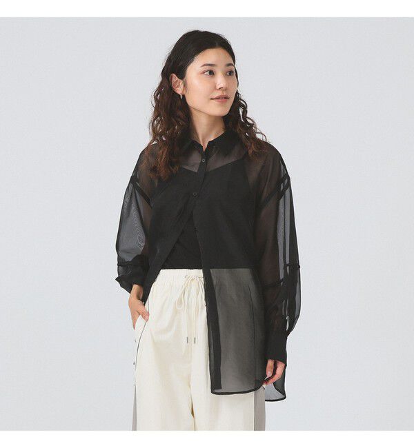 Ray BEAMS 「シアー ボリュームスリーブ シャツ」|シャツ・ブラウス|