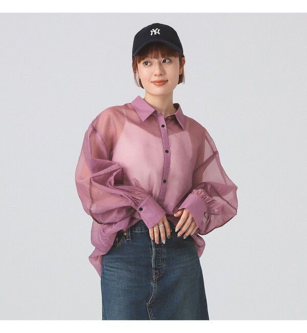 Ray BEAMS 「シアー ボリュームスリーブ シャツ」|シャツ・ブラウス|