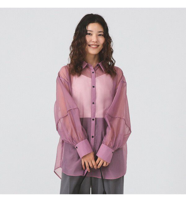 Ray BEAMS 「シアー ボリュームスリーブ シャツ」|シャツ・ブラウス|