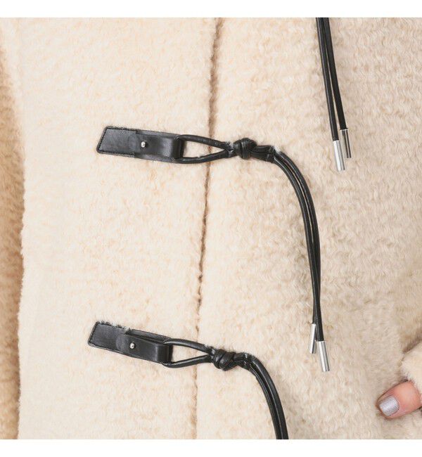 Ray BEAMS 「シャギー トグルボタン ハーフ コート」|ダッフルコート|