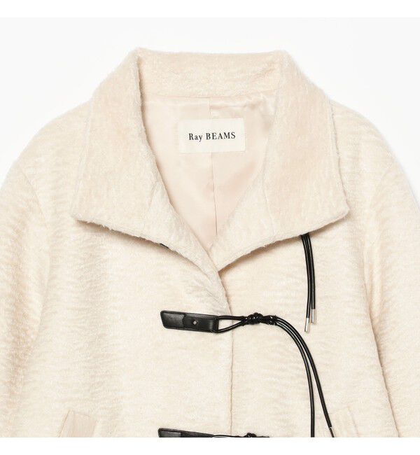 Ray BEAMS 「シャギー トグルボタン ハーフ コート」|ダッフルコート|